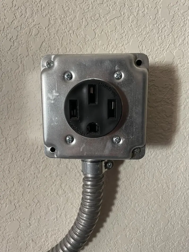 NEMA 14-50 outlet installed for Electrical Panel Upgrade in Ellsworth